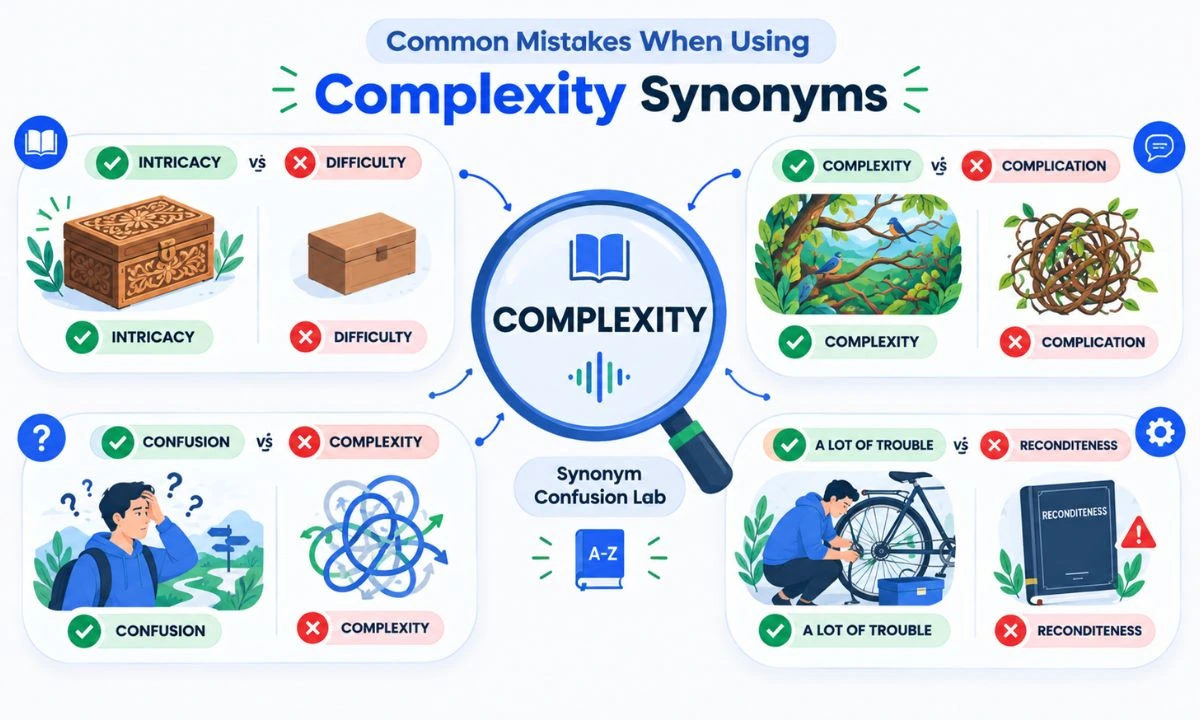 common mistake about complexity synonyms