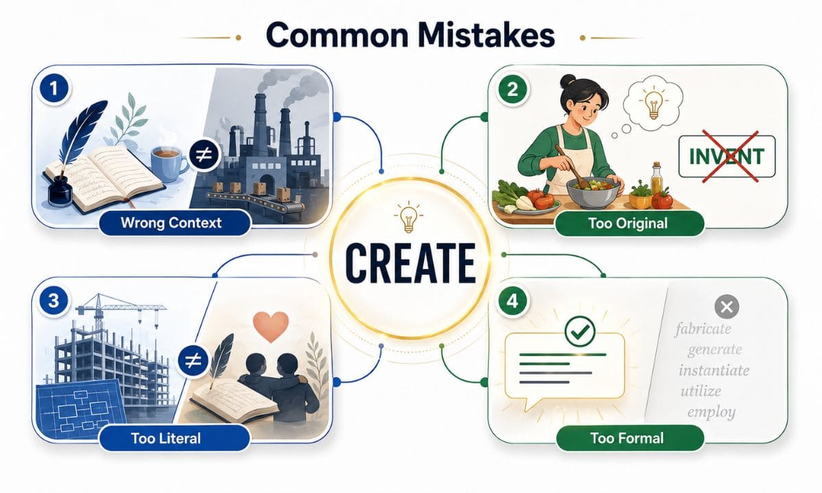 common mistake about create synonyms