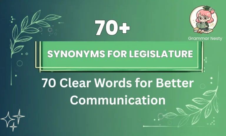 Synonyms for Legislature